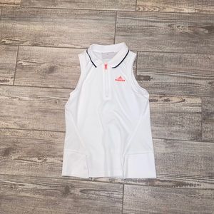 White Adidas Athletic Shirt - kids